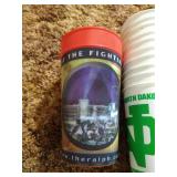 Large Lot of Plastic UND Sioux Drink Cups