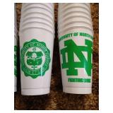 Large Lot of Plastic UND Sioux Drink Cups