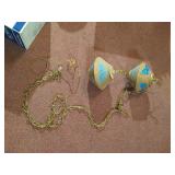 Vintage Clay(?) Hanging Lamp