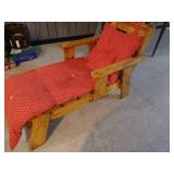 Small Wooden Patio Lounge Chair (Doll or Small Child)