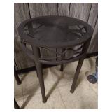 (2) Small Round Metal Tables