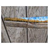 Beautiful Hand-Painted Saw - Signed "Charles 