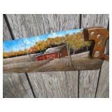 Beautiful Hand-Painted Saw - Signed "Charles 
