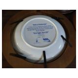 (3) Decorative Bird Plates in Wooden Frames