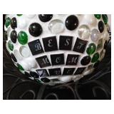 Heavy Decorated Cement Ball - Fighting Sioux