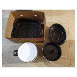 Roasters, Enamelware, Bundt Pans Etc.