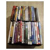 Box of DVDs - Several New in Shrinwrap