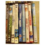 Box of DVDs - Several New in Shrinwrap