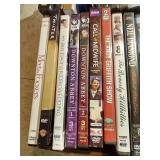Box of DVDs - Several New in Shrinwrap