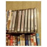 Box of DVDs - Several New in Shrinwrap