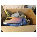 Box of Decorated Kitchen Items