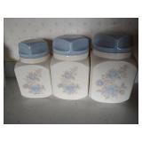 (3) Vintage Kitchen Cannisters