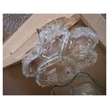 (2) Boxes of Glass Dishes - Cake Platter, Etc