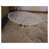 (2) Boxes of Glass Dishes - Cake Platter, Etc