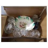 (2) Boxes of Glass Dishes - Cake Platter, Etc