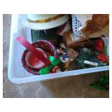 (2) Totes of Christmas Items - Large Variety