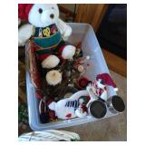 (2) Totes of Christmas Items - Large Variety