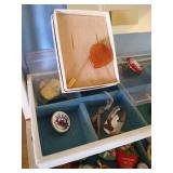 Jewelry Box With Contents - Mostly Pins