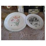 Wooden Table & Decor Lot