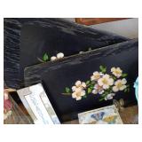 Wooden Table & Decor Lot