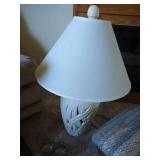 Large Misc Lot - Lamp, Pillar, Footstool, Glasses