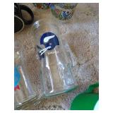 Large Misc Lot - Lamp, Pillar, Footstool, Glasses