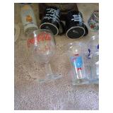 Large Misc Lot - Lamp, Pillar, Footstool, Glasses