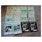 Large Lot of (40) UND Sioux Hockey Programs from the 70s/80s/90s