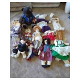 Large Lot of Dolls - Many Handmade
