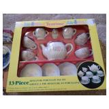 (3) Doll Tea Sets & Doll Silverware