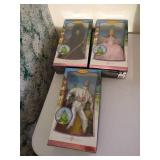 (3) Barbie Wizard of Oz Dolls - Witches & Tin Man