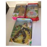 (3) Barbie/Ken Wizard of Oz Dolls - Dorothy, Cowardly Lion & Scarecrow