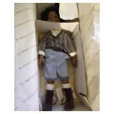 1993 Hamilton Collection Little Rascals "Buckwheat" Doll in Box