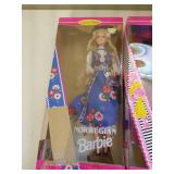 (3) Barbie Dolls - Norwegian, French & Becky School Photographer