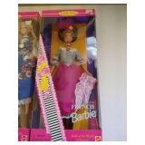 (3) Barbie Dolls - Norwegian, French & Becky School Photographer