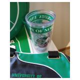 UND Lot - Caps, Seat Cushions, Towels, Cup, Purse, Etc