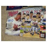 Stack of Minnesota Twins Magazines, Programs & Yearbooks