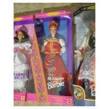 (3) Barbie Dolls of the World - Poland, Russia, Puerto Rico