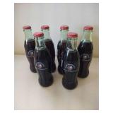 (6) Unopened 2001-02 Fighting Sioux Engelstad Arena Coke Bottles
