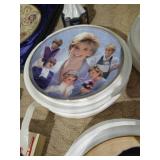 Princess Diana Collectible Lot - Plates, Figurine, Magazines