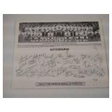 1987-88 Fighting Sioux Hockey Autographed Team Roster Card