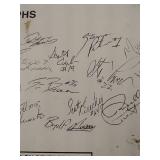 1987-88 Fighting Sioux Hockey Autographed Team Roster Card