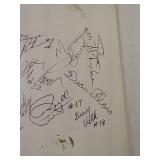 1987-88 Fighting Sioux Hockey Autographed Team Roster Card