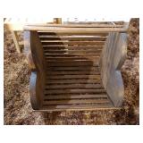 (3) Wooden Doll Pieces - Chairs, Etc