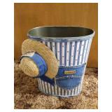 Neat Decorated Dustbin - Denim/Doll Themed