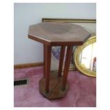 Misc. Lot - Mirror, Picture, Small Table, Pillows