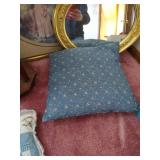 Misc. Lot - Mirror, Picture, Small Table, Pillows