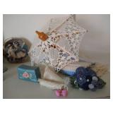 Shelf of Pretty Blue Items