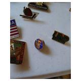 Large Lot of Pins/Buttons - Some Nice Sioux Ones