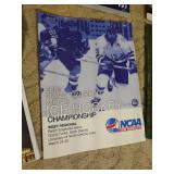 (6) Hockey Magazines/Books - Includes "Fight On Sioux"